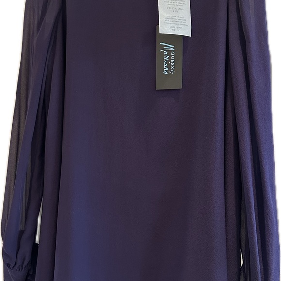 NEW w/ Tags GUESS by MARCIANO Pure Silk Baby Doll Mini-dress. - Picture 8 of 8